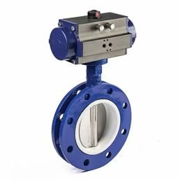 Butterfly Valve with Pneumatic Rotary Actuator Manufacturer in India